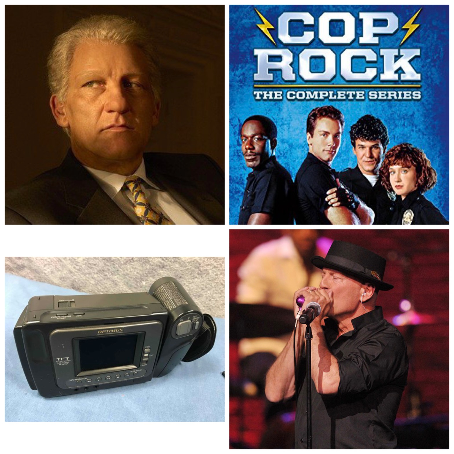 Clive Owen as Bill Clinton, Cop Rock, an Optimus Camcorder, and Bruce Willis playing the harmonica.